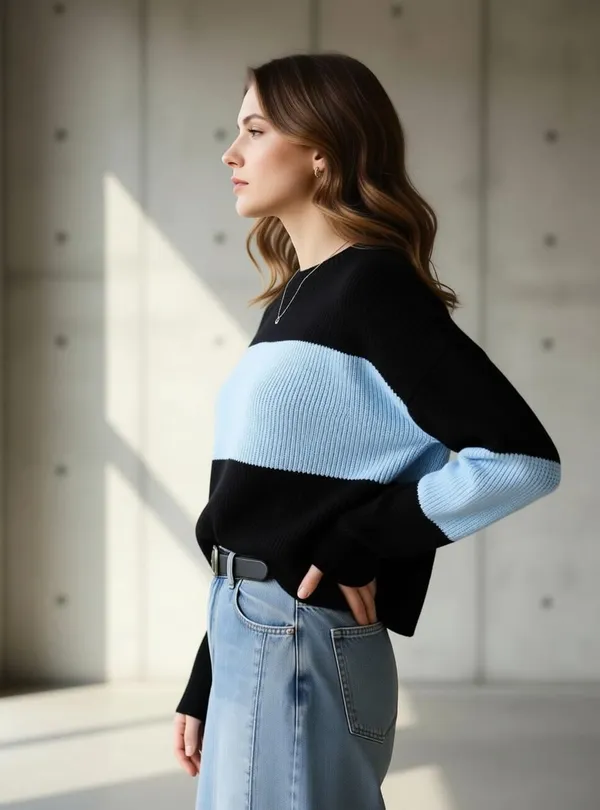 Black_Cotton_Relaxed_Fit_Color_Block_Top_For_Women