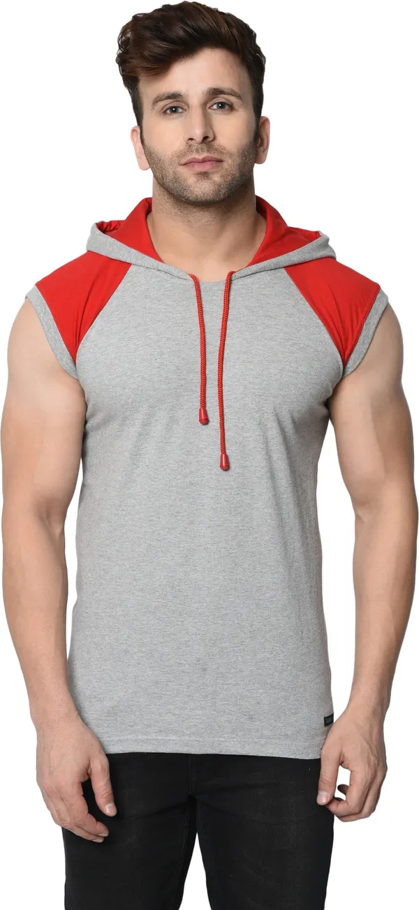 Red_Grey_Cotton_Blend_Boxy_Fit_Hooded_Neck_Colorblock_T-Shirt_For_Men