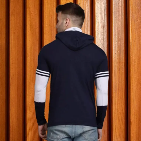 Navy_Blue_White_Cotton_Blend_Regular_Fit_Solid_Hooded_Neck_T-Shirt_For_Men
