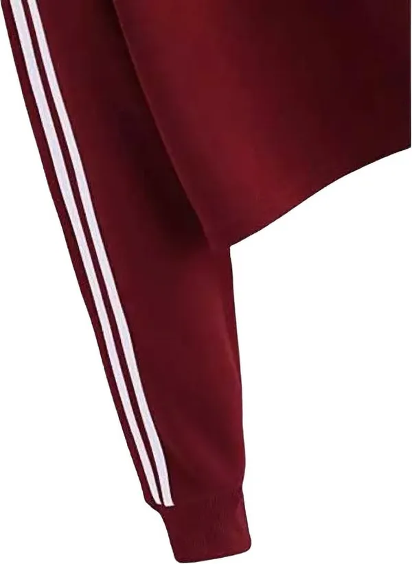 Maroon_Cotton_Blend_Regular_Hooded_Neck_T-Shirt_For_Women