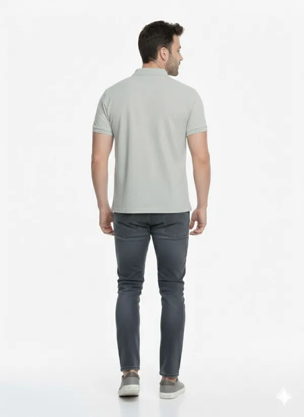 Grey_Polycotton_Regular_Polo_T-Shirt_For_Men