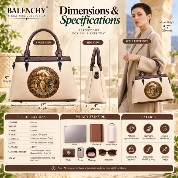 Balenchy_The_Artemis_Satchel_—_Wearable_Art_Handbag_for_Women_|_The_Artemis_Medallion_|_Warm_Ivory_|_Signature_Collection
