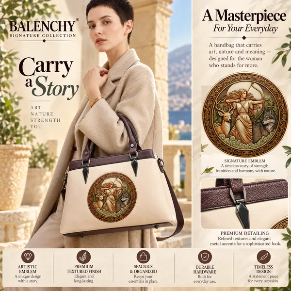 Balenchy_The_Artemis_Satchel_—_Wearable_Art_Handbag_for_Women_|_The_Artemis_Medallion_|_Warm_Ivory_|_Signature_Collection