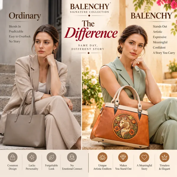 Balenchy_The_Cat_Satchel_—_Wearable_Art_Handbag_for_Women_|_The_Cat_Medallion_|_Cognac_Brown_|_Signature_Collection