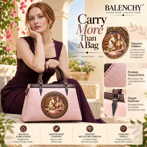 Balenchy_The_Enchantress_Satchel_—_Wearable_Art_Handbag_for_Women_|_The_Enchantress_Medallion_|_Blush_Pink_|_Signature_Collection