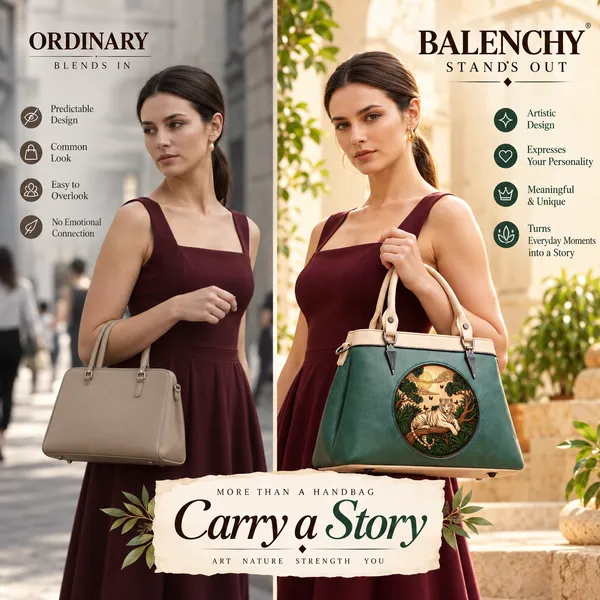 Balenchy_The_Force_Satchel_—_Wearable_Art_Handbag_for_Women_|_The_Force_Medallion_|_Forest_Green_|_Signature_Collection