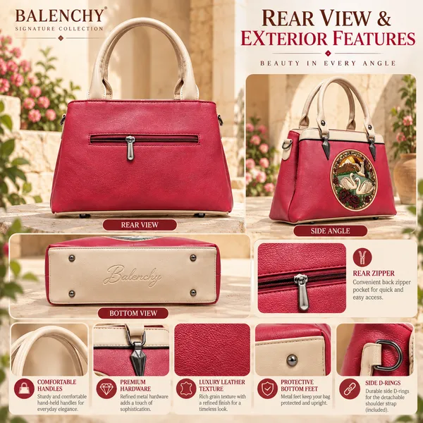 Balenchy_The_Grace_Satchel_—_Wearable_Art_Handbag_for_Women_|_The_Grace_Medallion_|_Crimson_Red_|_Signature_Collection