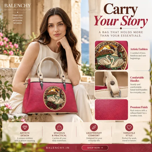 Balenchy_The_Grace_Satchel_—_Wearable_Art_Handbag_for_Women_|_The_Grace_Medallion_|_Crimson_Red_|_Signature_Collection