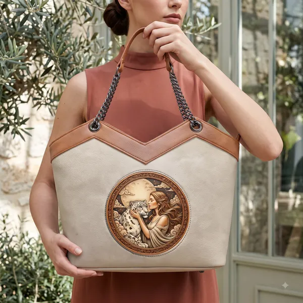 The_Accord_—_Cream_&_Tan_Wearable_Art_Tote_|_BALENCHY