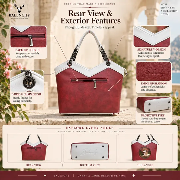 The_Fable_—_Crimson_&_Ivory_Wearable_Art_Tote_|_BALENCHY