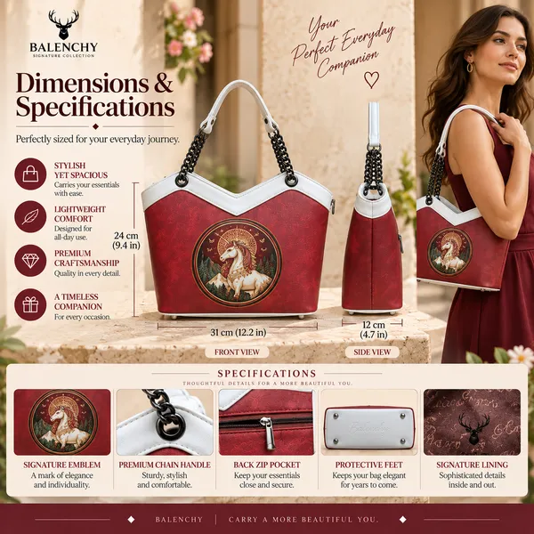 The_Fable_—_Crimson_&_Ivory_Wearable_Art_Tote_|_BALENCHY