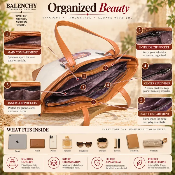 The_Union_—_Warm_Ivory_&_Tan_Wearable_Art_Shopper_|_BALENCHY