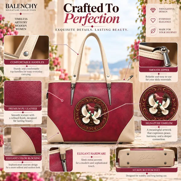 The_Union_—_Warm_Ivory_&_Tan_Wearable_Art_Shopper_|_BALENCHY