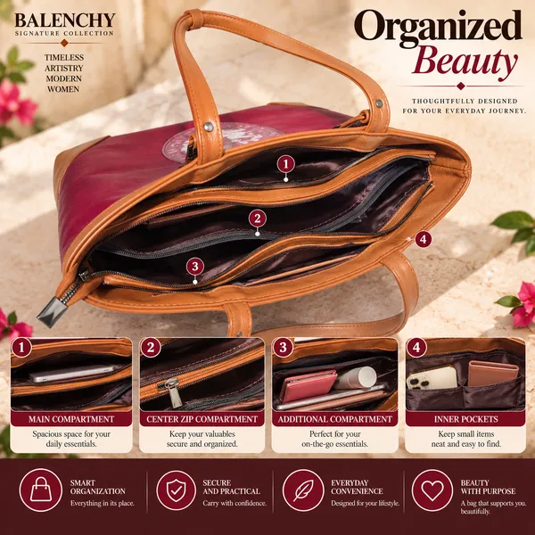 The_Union_—_Warm_Ivory_&_Tan_Wearable_Art_Shopper_|_BALENCHY