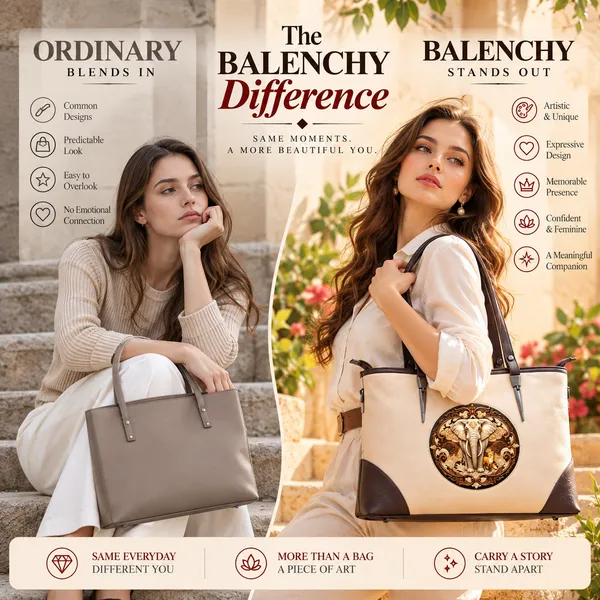 The_Union_—_Warm_Ivory_&_Tan_Wearable_Art_Shopper_|_BALENCHY_BROWN