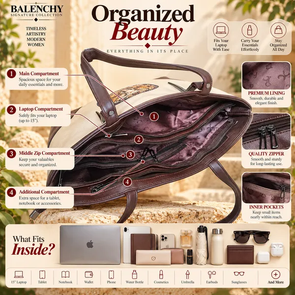 The_Union_—_Warm_Ivory_&_Tan_Wearable_Art_Shopper_|_BALENCHY_BROWN