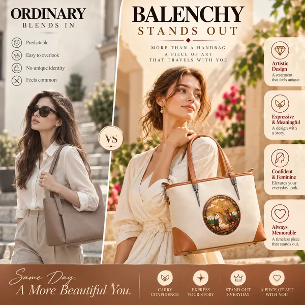 The_Union_—_Warm_Ivory_&_Tan_Wearable_Art_Shopper_|_BALENCHY