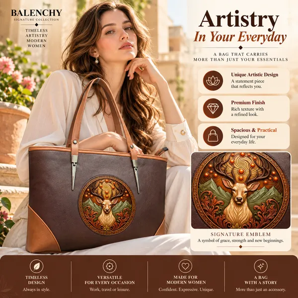 The_Union_—_Warm_Ivory_&_Tan_Wearable_Art_Shopper_|_BALENCHY