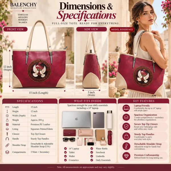 The_Union_—_Warm_Ivory_&_Tan_Wearable_Art_Shopper_|_BALENCHY