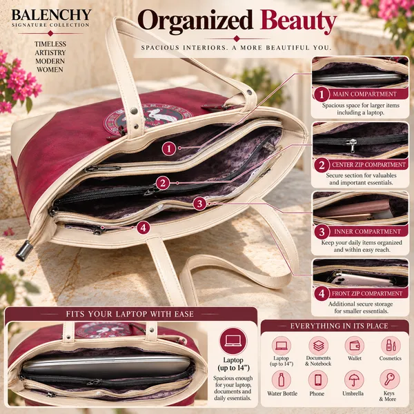 The_Union_—_Warm_Ivory_&_Tan_Wearable_Art_Shopper_|_BALENCHY