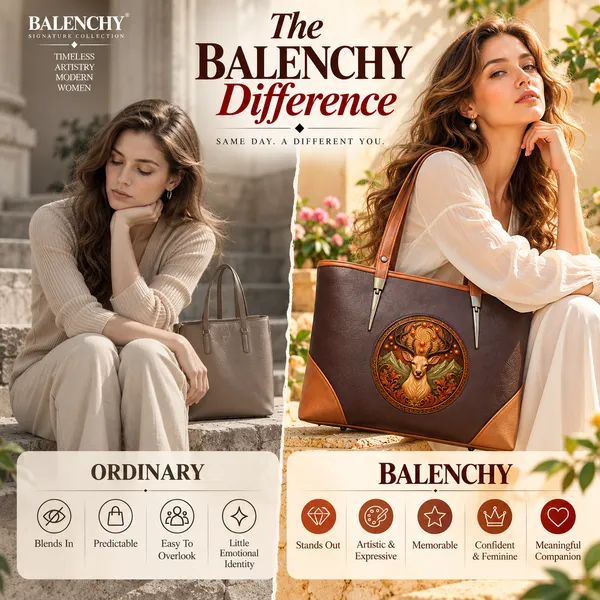 The_Union_—_Warm_Ivory_&_Tan_Wearable_Art_Shopper_|_BALENCHY