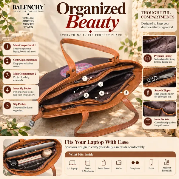 The_Union_—_Warm_Ivory_&_Tan_Wearable_Art_Shopper_|_BALENCHY