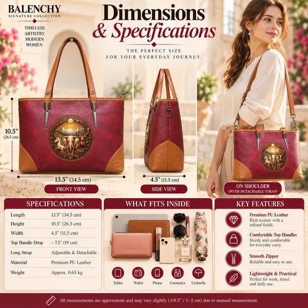 The_Union_—_Warm_Ivory_&_Tan_Wearable_Art_Shopper_|_BALENCHY