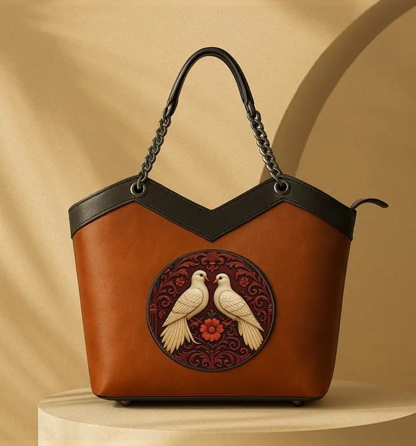 Satchel_Bag_with_Embossed_Dove_Pair_Artwork_Luxury_Designer_Handbag_for_Women
