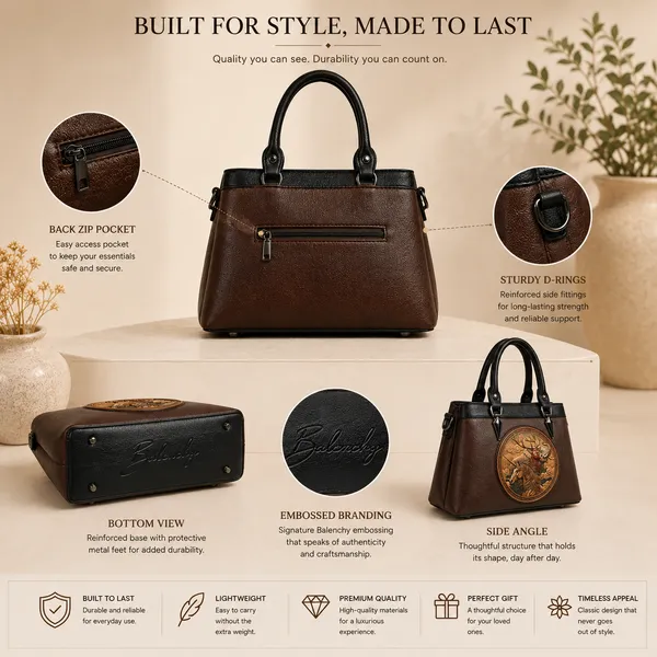 Brown_Vegan_Leather_Satchel_Bag_with_Artistic_Unicorn_&_Deer_&_Elephant_Embossed_Design__Premium_Handcrafted_Women’s_Designer_Handbag