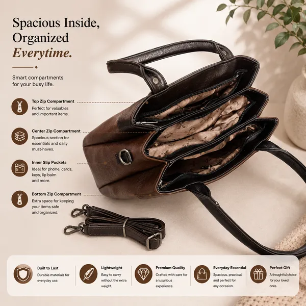 Brown_Vegan_Leather_Satchel_Bag_with_Artistic_Unicorn_&_Deer_&_Elephant_Embossed_Design__Premium_Handcrafted_Women’s_Designer_Handbag