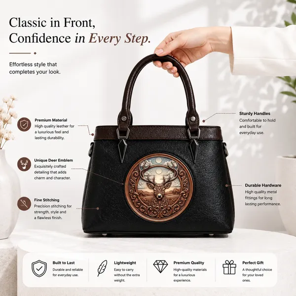 Black_Vegan_Leather_Satchel_Bag_with_Artistic_Deer_Embossed_Design_Premium_Handcrafted_Women’s_Handbag