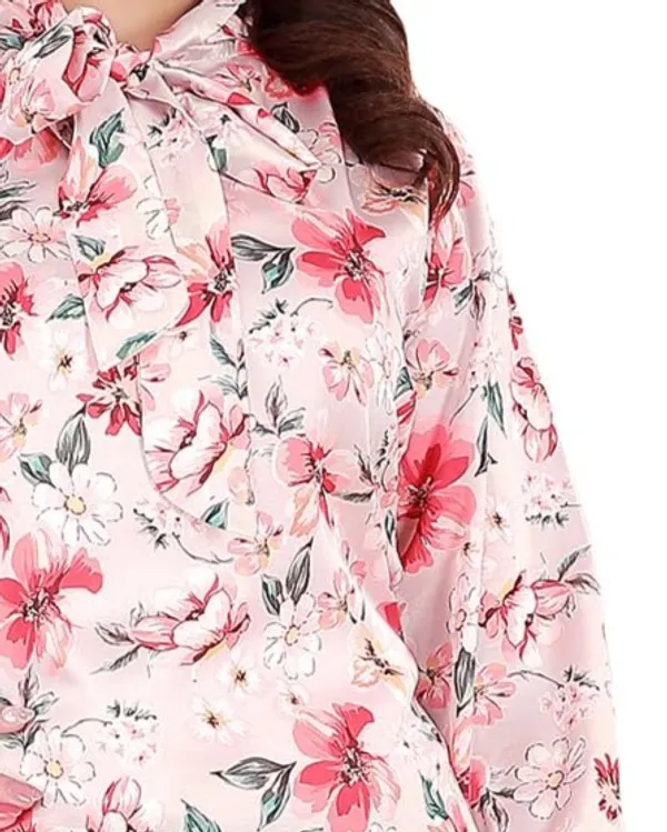 Multicolor_Cotton_Satin_Tunic_Shirt_For_Women_|_Regular_Fit_Balloon_Sleeve_High_Neck