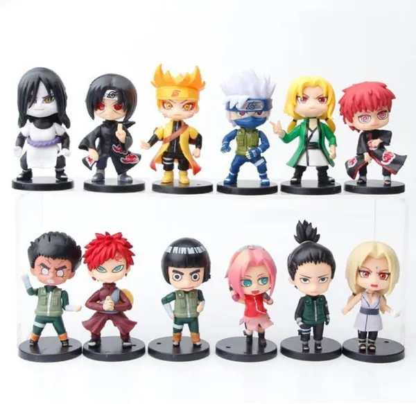 12pcs_Set_B_Anime_Action_Figures_-_Orochimaru,_Sakura,_Tsunade_Model_Toy_Collectibles_(Multicolor)