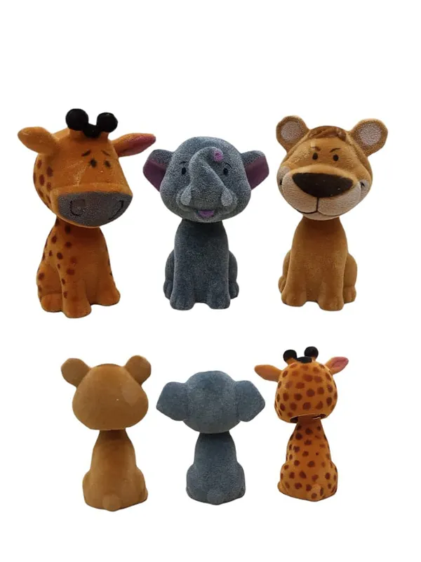 Mayatra's_Bobble_Head_Collectible_Nodding_Tiger,_Giraffe_and_Elephant_Figure_Toy_for___and_Car._Pack_of_3_Animals
