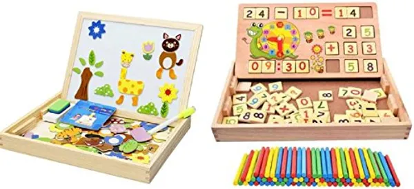 Multicolor_Montez_Jigsaw_2_Sided_Board_&_Multi_Functional_Digital_Computing_Learning_Box_With_Blackboard_Wooden_Toy_Combo_Of_2_Set
