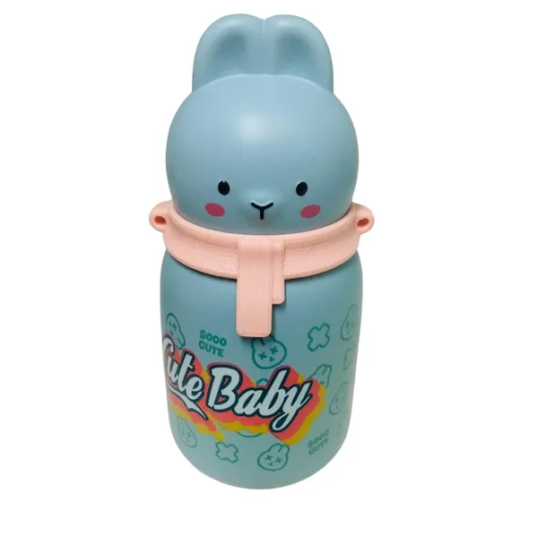 Multicolor_Rabbit_Edition_Stainless_Steel_Vacuum_Insulated_Water_Bottle_Water_Bottle_For___School,Bpa_Free_350Ml,Leak_Proof_(Blue)
