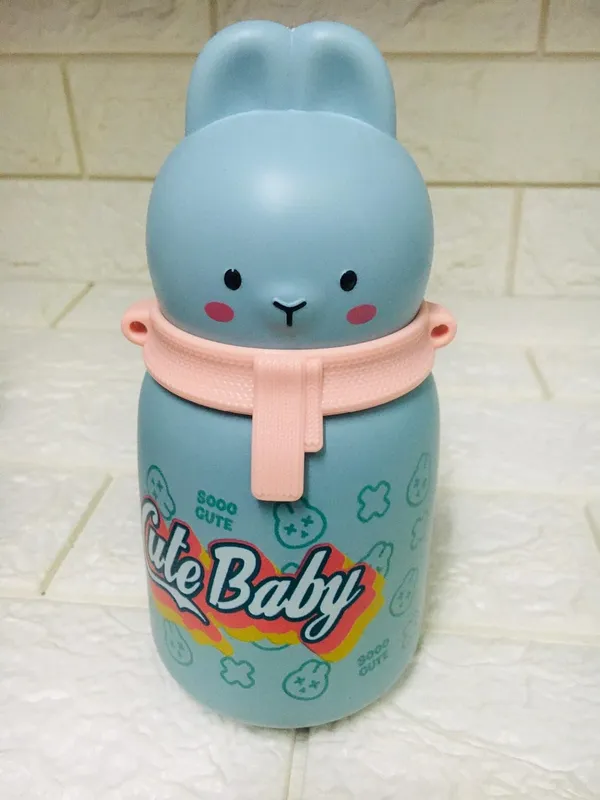 Multicolor_Rabbit_Edition_Stainless_Steel_Vacuum_Insulated_Water_Bottle_Water_Bottle_For___School,Bpa_Free_350Ml,Leak_Proof_(Blue)