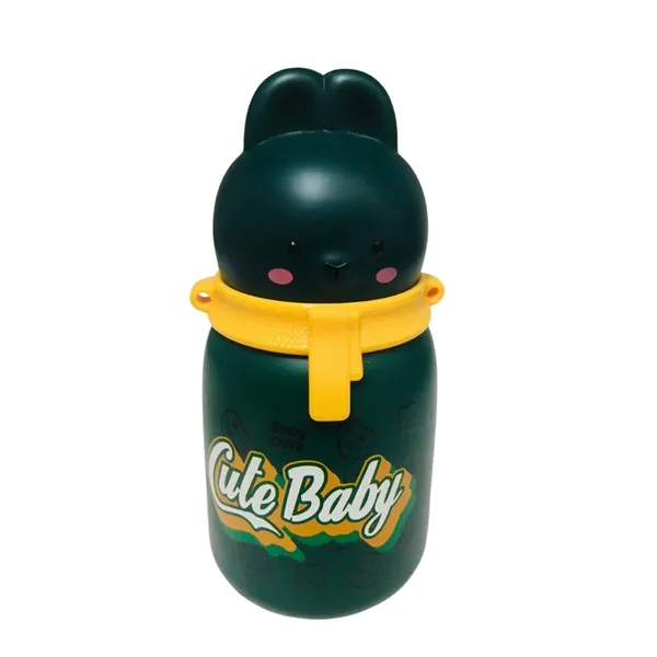 Multicolor_Rabbit_Edition_Stainless_Steel_Vacuum_Insulated_Water_Bottle_Water_Bottle_For___School,Bpa_Free_350Ml,Leak_Proof_(Green)