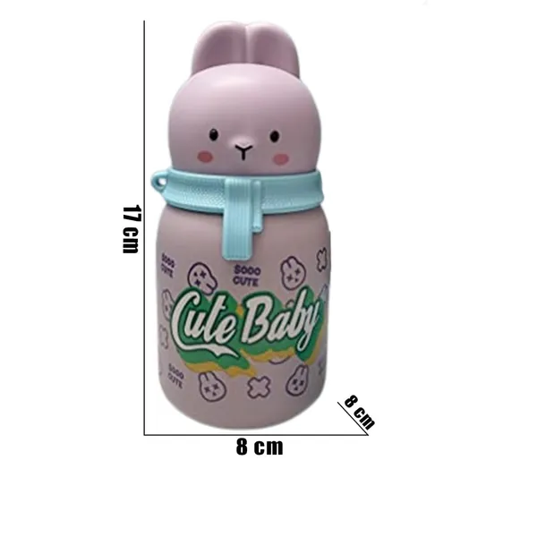 Multicolor_Rabbit_Edition_Stainless_Steel_Vacuum_Insulated_Water_Bottle_Water_Bottle_For___School,Bpa_Free_350Ml,Leak_Proof_(Green)