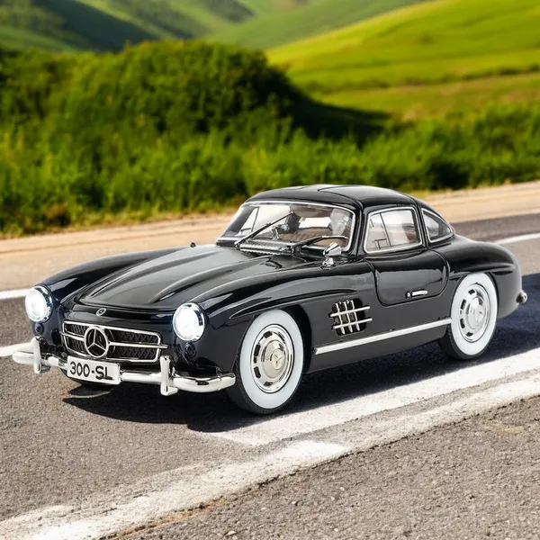 Mercedes-Benz_300SL_1:24_Die-Cast_Sports_Car_-_Alloy_Metal_Pullback_Toy_with_Lights_&_Music,_Openable_Doors,_for___(Black)