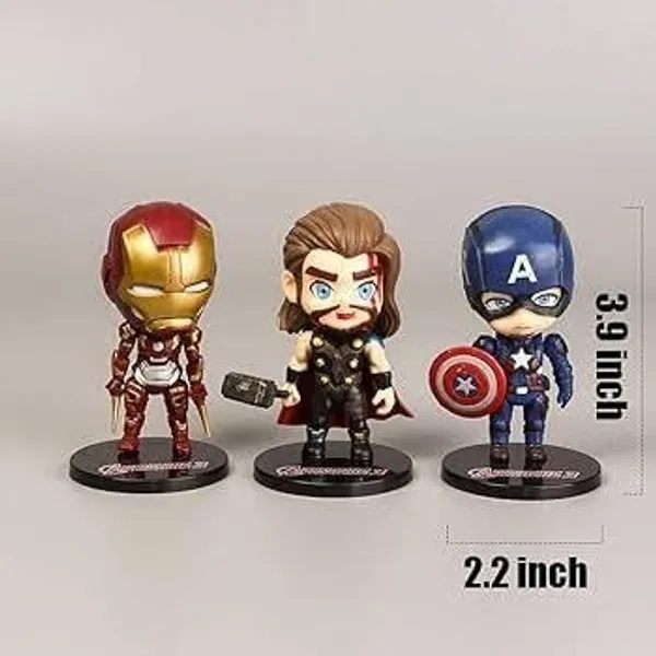 Multicolor_Set_of_6_-_Premium_PVC,_9cm_Avengers_Super_Hero_Chibi_Action_Figures_Collectibles