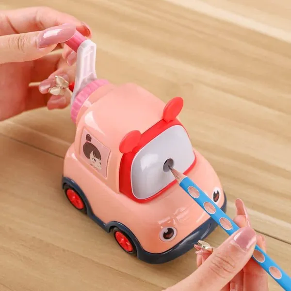 Multicolor_Cartoon_Car_Pencil_Sharpener,_Table_Sharpener_Machine,_With_.