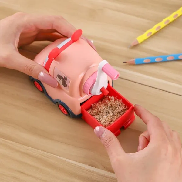 Multicolor_Cartoon_Car_Pencil_Sharpener,_Table_Sharpener_Machine,_With_.