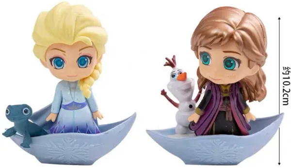 Multicolor_4pcs_Set_New_Frozen_-_Anna,_Elsa,_Olaf_&_Bruni_Cake_Toppers,_5.5-11cm,_Best_Gift