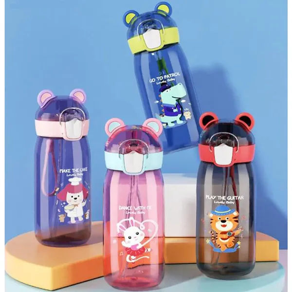 Multicolor_School_Bottle_For___Anti_Leak___Cartoon_Water_Bottle_For_Children_400_Ml_Tritan_Sipper_Bottle_For_School_Going___(Purple)