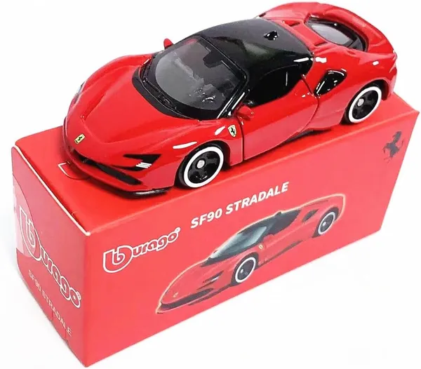 Bburago_1:64_Scale_Ferrari_SF90_Stradale_Diecast_Metal_Model_Car_�_Premium_Race_Collection