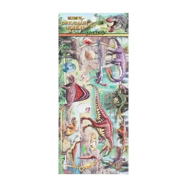 Multicolor_3D_Dinosaur_Bubble_Puffy_Cartoon_Sticker_Scrapbooking_Craft_Gift_For___Decoration_Stiker_Random_Design_(Pack_Of_4)