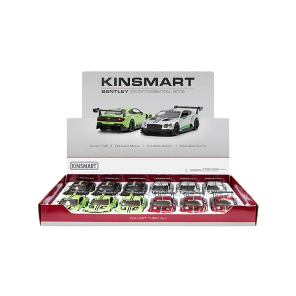Kinsmart_Red_Bentley_Continental_Gt3_Metal_1:38_Diecast_Model_Car_For
