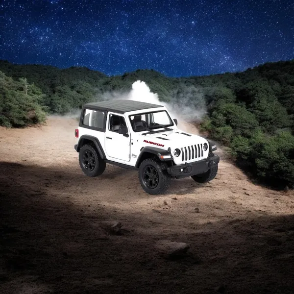 White_Jeep_Wrangler_Metal_1:34_Diecast_Model_Car_For