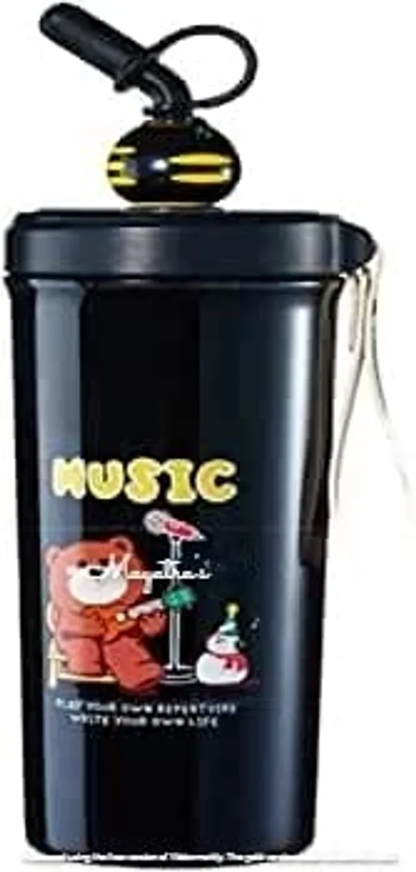 Multicolor_Cartoon_Design_Stainless_Steel_Insulated_Double_Wall_Flask_Bottle_For_Kid'S._Hot_And_Cold_Beverages_Thermos_Flask_With_Sipper_And_Straw,Lightweight,_Leakproof_Lid(630_Ml)_(Black)